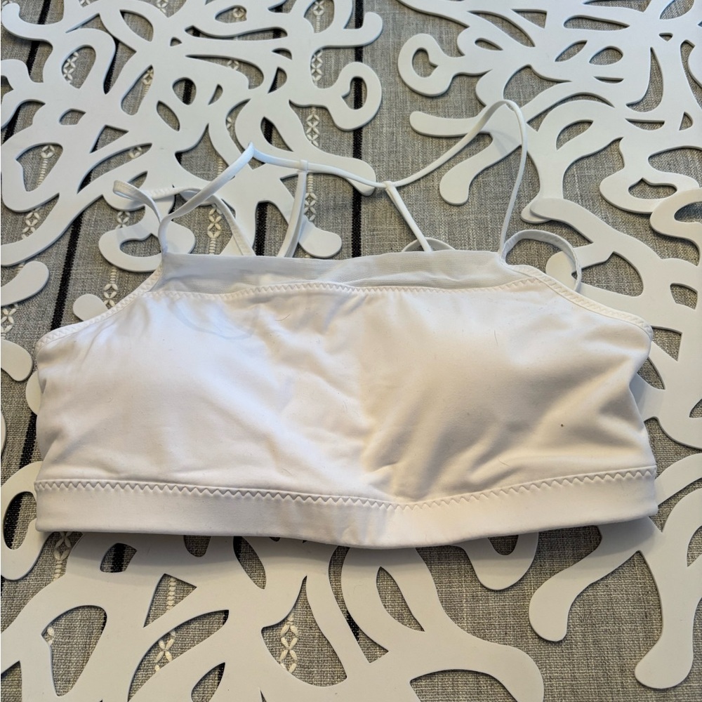 Athleta White Strappy Bralette
